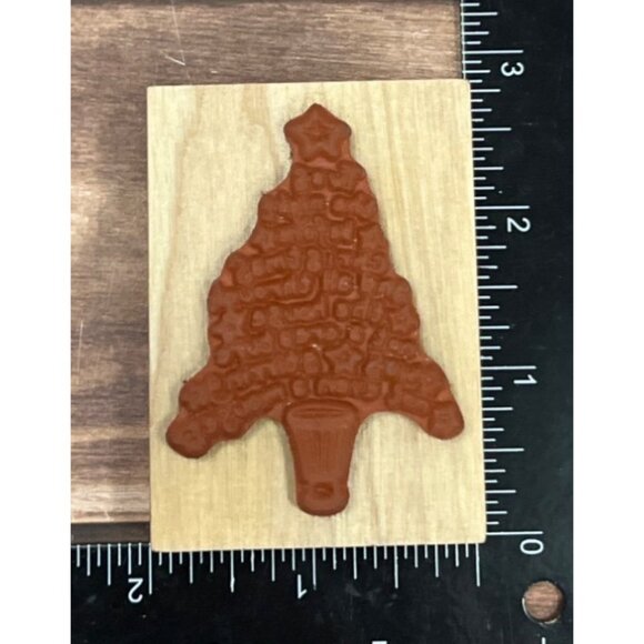 VERY RARE A MUSE 2-2033H TWAS TREE WOOD RUBBER STAMP NIGHT BEFORE CHRISTMAS - Picture 5 of 5